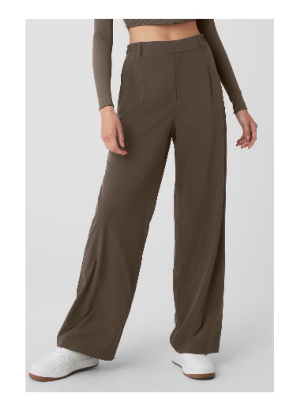 ALO YOGA High-Waist Pursuit Trouser - Olive Tree NWOT
